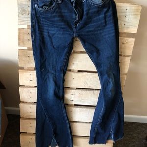 Flare dark wash jeans